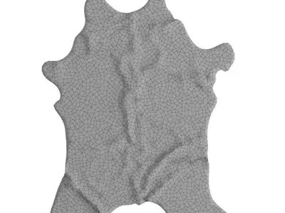Animal skin rug 15 3D model