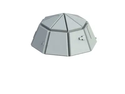 Sci Fi Object No 3712 Low Poly Low-poly 3D model