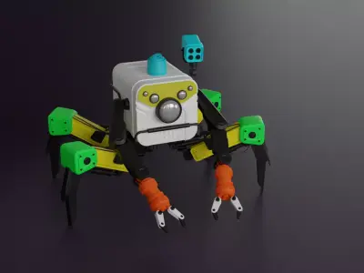 3d Modeled Spiderbot 3D model