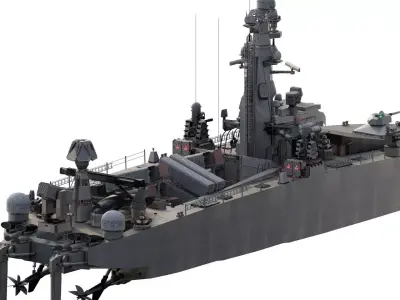 NATO  FAST ATTACK MISSILE BOAT 3D model