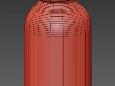 Vintage Lightbulb Low-poly 3D model