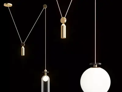 Shape Up Pendant - Globe Cylinder 3D model