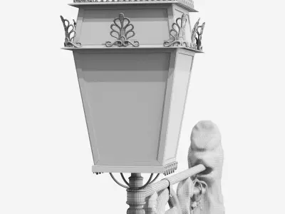 Wall Street Light 3D model purchase