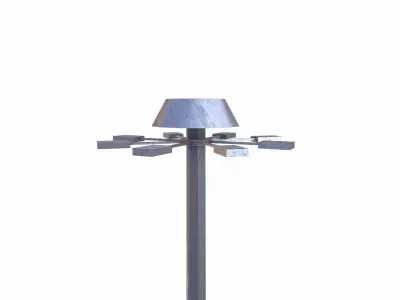 Street Light Low-poly 3D model 39