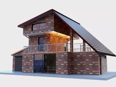 House drawing 3D model
