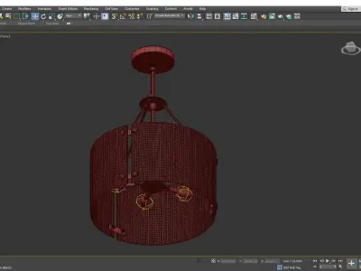 CLEAR DIAMOND SEMI FLUSH MOUNT Low-poly 3D model
