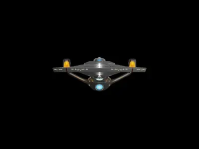 Star Trek Neo-Constitution-Class Starship Low-poly 3D model