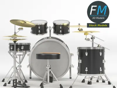 Drum kit 3D model