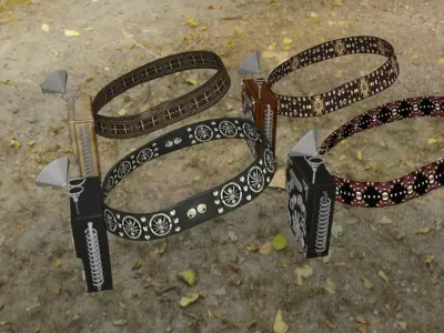 Pack props accessories sci fi 3D model