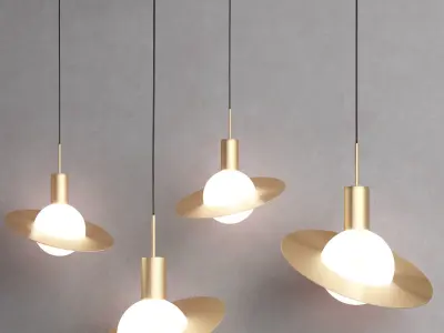 SATURNE pendant light by CVL 3D model