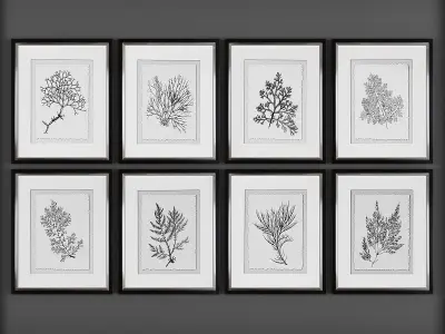 Picture Frames Low-poly 3D model 4