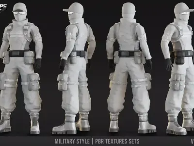 Special Ops Soldier Low-poly 3D model