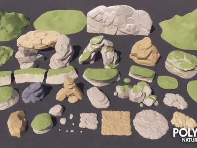 POLYGON - Nature Pack Low-poly 3D model