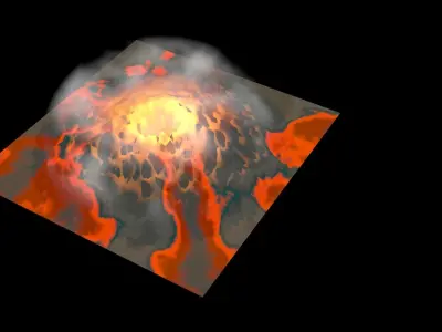 Volcano 3D model