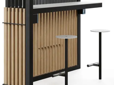 Outdoor gazebo Cuby Study by Mmcite 3D model