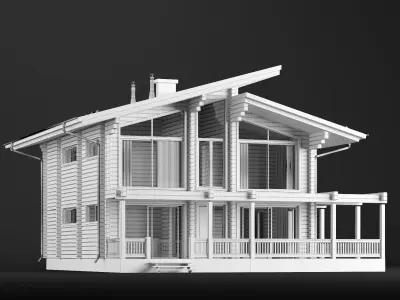 Modern house 02 3D model