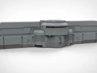 sci-fi Architecture kitbash 22 3D model