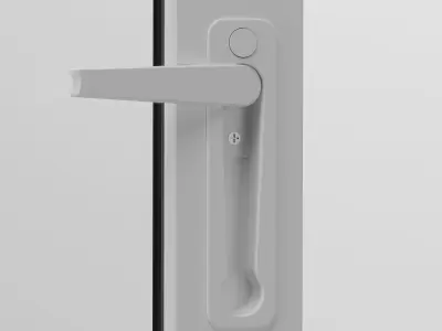 Sliding aluminum doors 3D model
