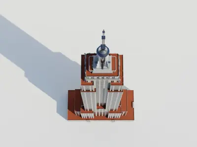 NYC Empire State Building Low-poly 3D model