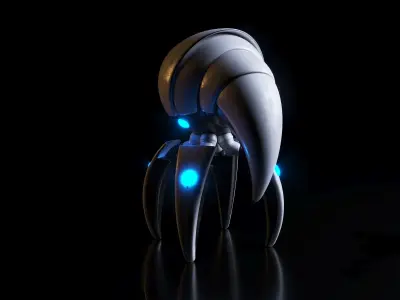 scifi robot 3D model