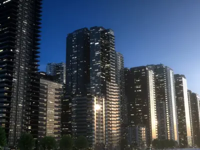City Block Collection B Ver2 3D Model Pack