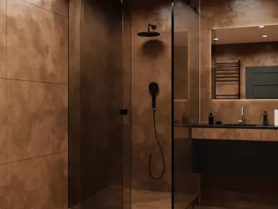 Modern Bathroom Interior 5 by Nikdox 3D model