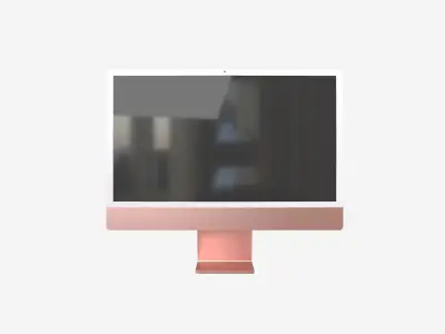 Apple imac 2021 v1 004 Low-poly 3D model