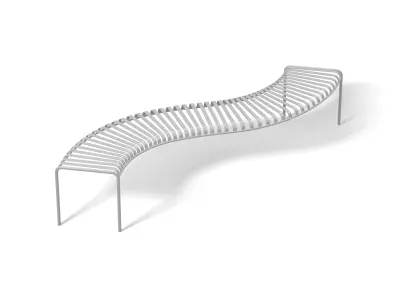 Bench 04 Low-poly 3D model purchase