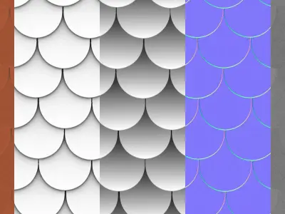 Clay roof textures PBR in 4K Texture