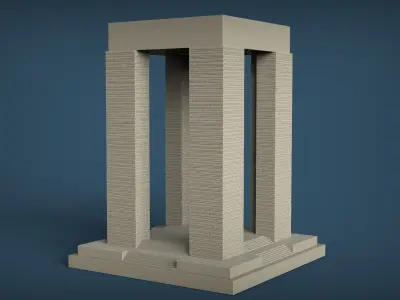Canakkale Martyrs Memorial 3D print model