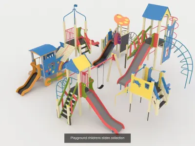 Collection playground for kids 3D Model Pack
