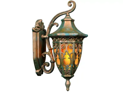 Classic Facade street Wall Lamp Light Lantern streetlight Sconce 3D model