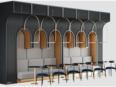Restaurant Seating Group NM2 3D model