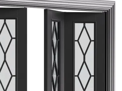 Modern entrance door 33 3D model