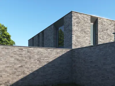 Grey clinker brick texture large surface Texture