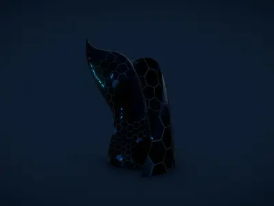 Weird Building Crystal Hex 3D model