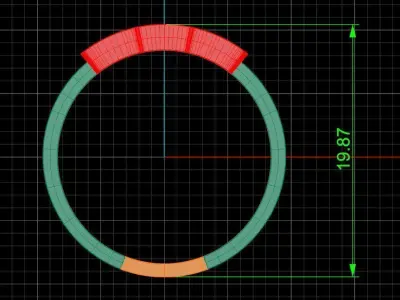 Jewelry ring 461 3D print model