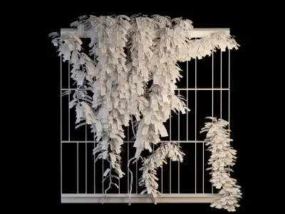 Grid metal partition  3D model