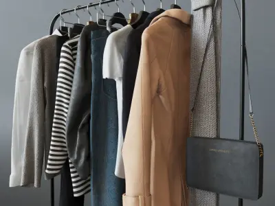 Ikea MULIG MULIG Floor hanger 3D model