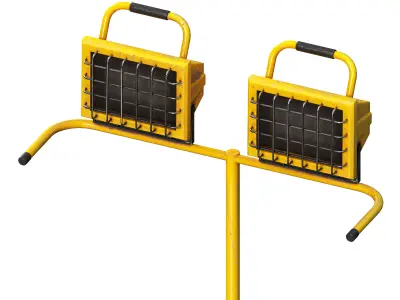 Construction Light Low-poly 3D model purchase