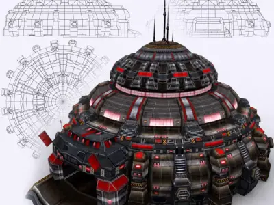 3DRT - Armory  Low-poly 3D model