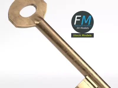 Old key 3D model