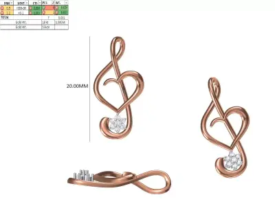 Light Weight Pendant STL OBJ FBX JCD Details 3D print model