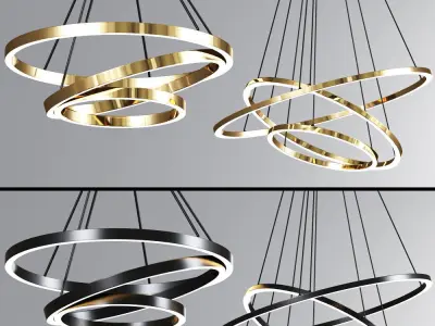 Ring Ceiling Pendant Chandelier 3D model