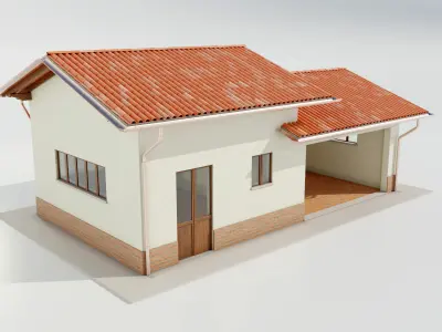 Italian Farm Building - Garage 2 3D model