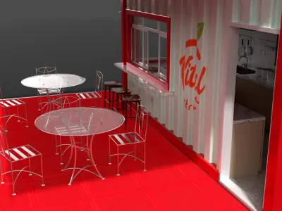 12ft Container 3D model