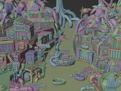 Swamp 3D model
