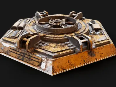 Sci-fi detail 02 3D model