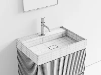 Arbi Arredobagno Code Riga 03 Vanity Unit Set 2 3D model