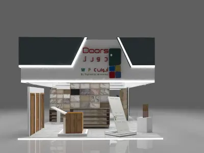 booth 6x15 3D model